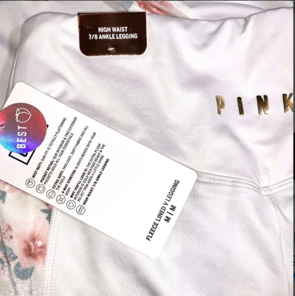 Pink Victoria's Secret Cozy Leggings - Picture 3 of 7